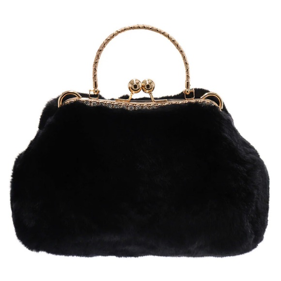 Rex Rabbit Fur Handbag - Picture 1 of 5